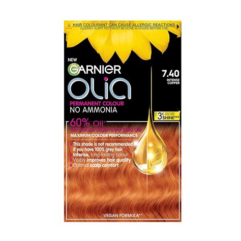 Buy Garnier Olia Intense Copper Permanent Hair Dye No Ammonia For A