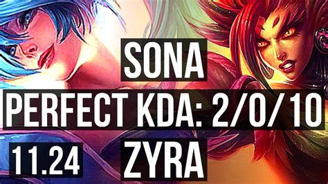 SONA Ezreal Vs ZYRA Neeko SUP 2 0 10 1 1M Mastery 300 Games