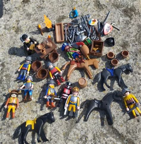 Playmobil Gros Lot Personnages Chevaliers Pirates Gros Lot Armes