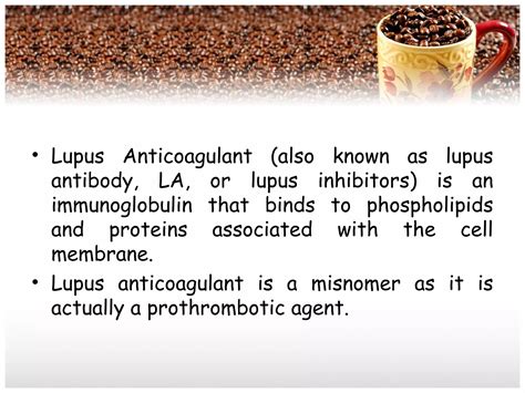 Lupus Anticoagulants Ppt