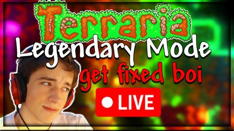 Live Playing Terraria Legendary Mode Zenith Seed Getfixedboi Youtube