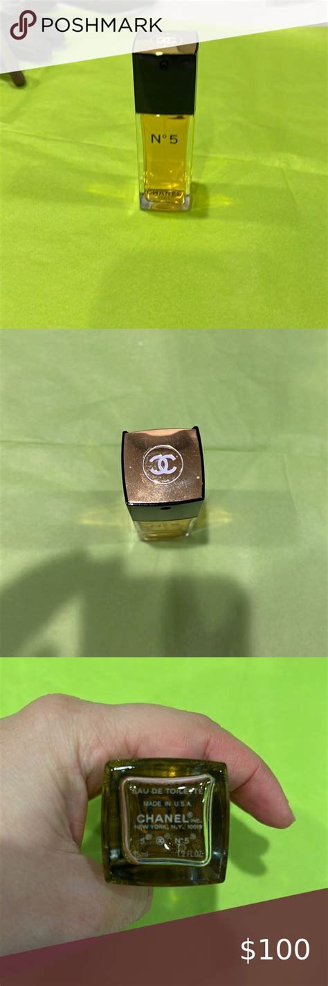 Chanel N5 Eau de Toilet 1.2 Fl oz bottle. The bottle is 98% full, see ...