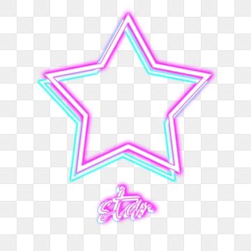 Estrella Neon Png Im Genes Transparentes Pngtree