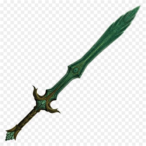 Glass Sword Dampd Glass Sword Skyrim Scissors Blade Weapon Hd Png Download Flyclipart