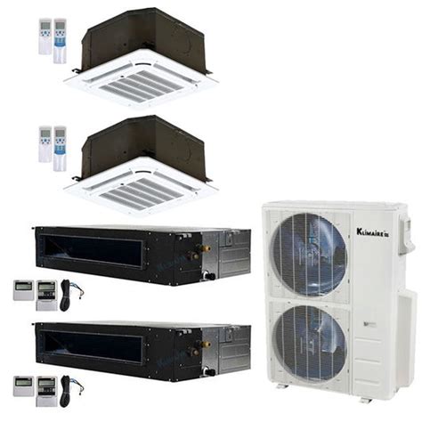 Senville Ceiling Cassette 36000 Btu Dual Zone 22 Seer 18k18k Ac Heat Aanda Mini Splits