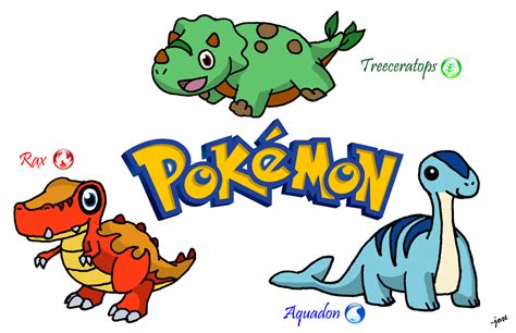 Dinosaur Pokemon Starters By Joseomatic On Deviantart