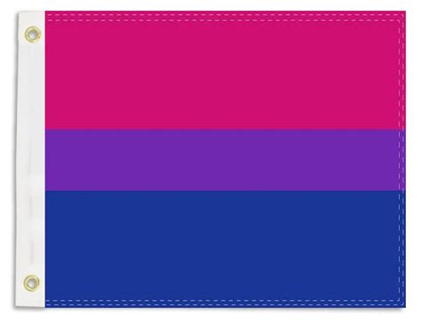 Rainbow Pride Bisexual Boat Flag 12x18 In