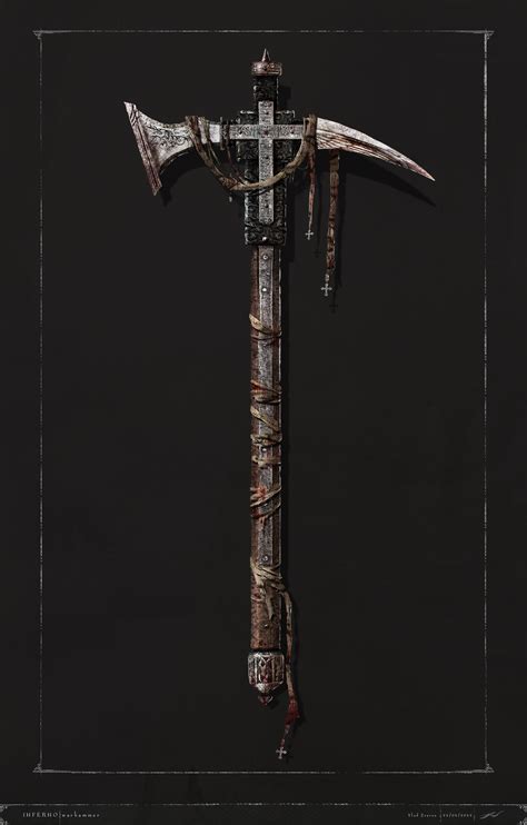 Vlad Zvarun - Dante's Warhammer weapon concept art design