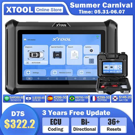 Xtool D S Car Obd Diagnostic Tool Bidirectional Scanner Upgraded Ver