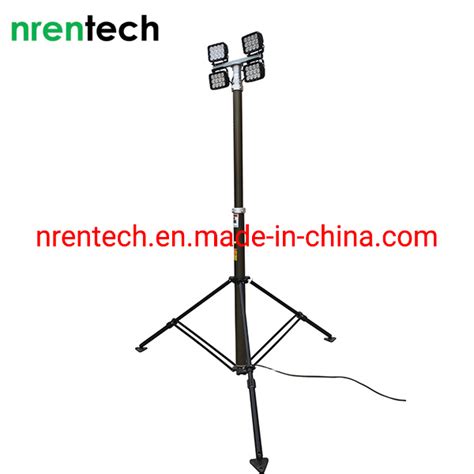 M Pneumatic Telescopic Mast Light Tower Tripod Brackets Mounted