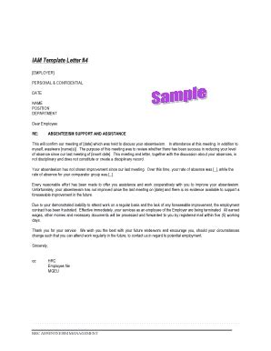 Fillable Online Iam Template Letter Fax Email Print Pdffiller