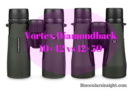 Vortex Diamondback 10x42 vs 12x50 Comparison - Binoculars Insights