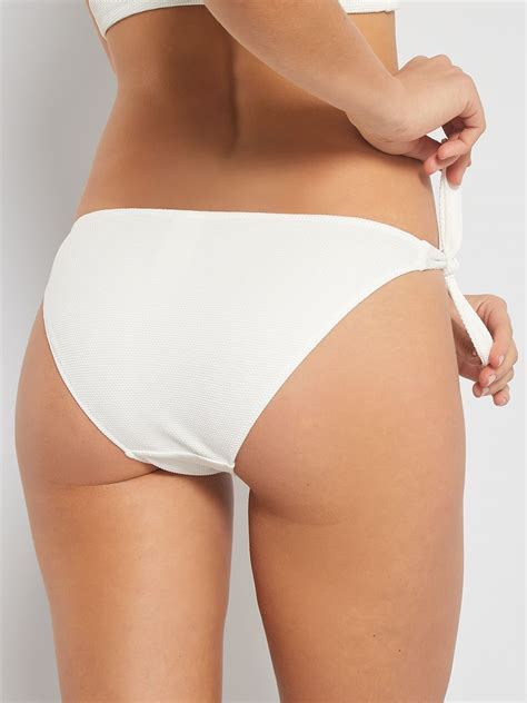 Braguita De Bikini Nido De Abeja Blanco Kiabi 6 00