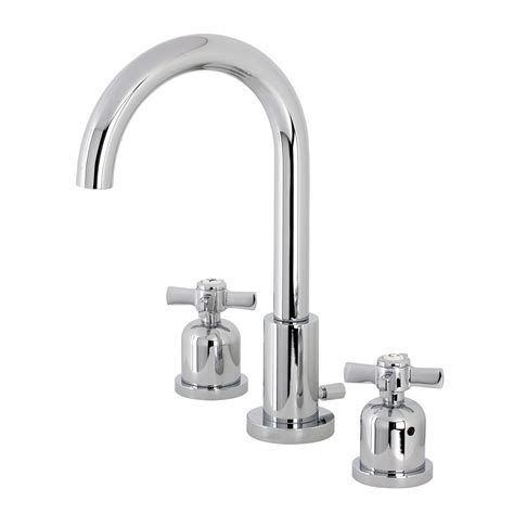 Traditional 2 Handle Three Hole Deck Mounted Widespread Bathroom Faucet With Brass Pop Up In