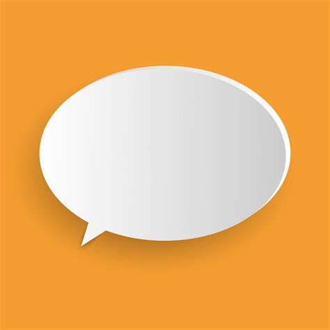 Premium Vector Paper Speech Bubble Realistic 3d Illustration