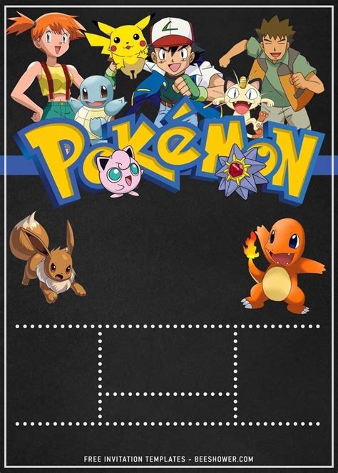 Pin By Yoleiny Tavera On Pokemon Birthday Invites Pokemon Party