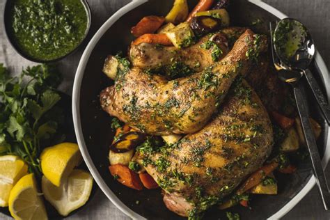 Moroccan Roasted Chicken With Root Vegetables Traeger