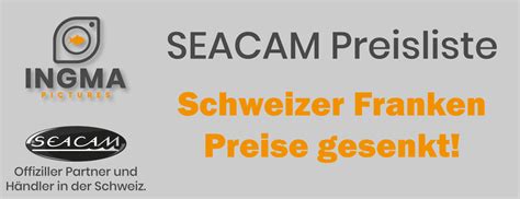 Neue Seacam Preisliste Preise Gesenkt