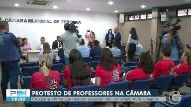 PITV 2ª Edição Professores protestam na Câmara de Teresina devido ao