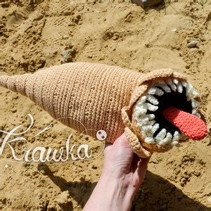 Crochet PATTERN No 2407 Sandworm Monster Crochet Pattern by Krawka - Etsy