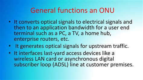 Passive Optical Network Pon Ppt