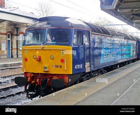 Direct Rail Services Class 47 Diesel Locomotive Standing At Norwich