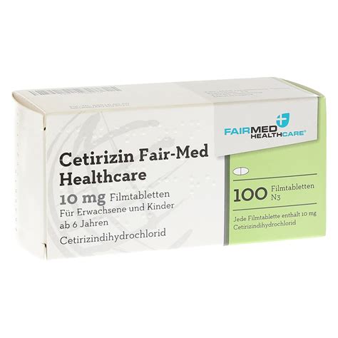 Erfahrungen zu Cetirizin Fair-Med Healthcare 10mg 100 Stück N3 | medpex