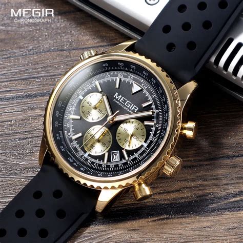 MEGIR Men S Quartz Watch Fashion Waterproof Luminous Chronograph