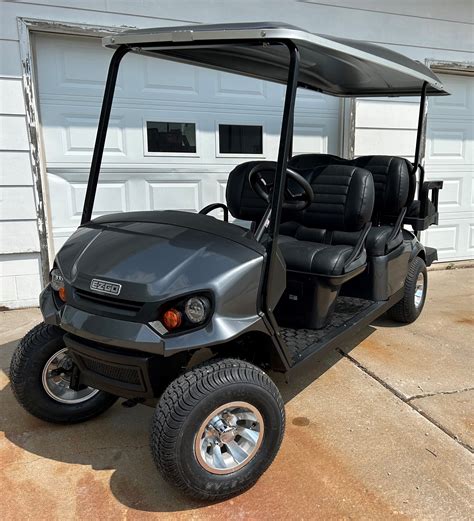 2023 Ezgo Express S6 Charcoal Metallic Gas Yottys