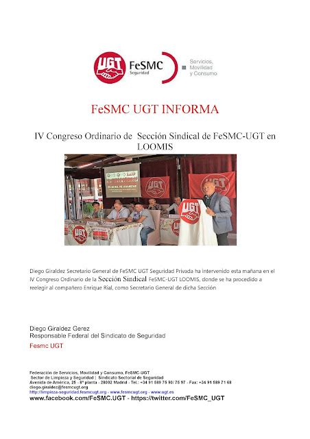 Seccio Sindical Ugt Securitas Catalunya Iv Congreso Ordinario De