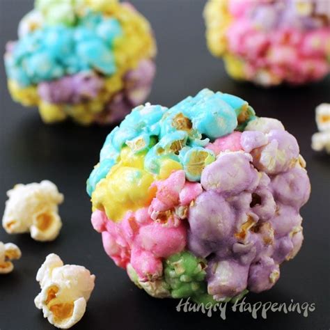 Peeps Popcorn Balls - Rainbow Colored Easter Treats