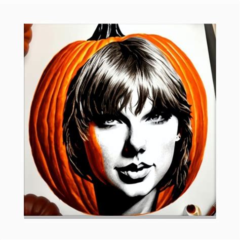 Taylor Swift Pumpkin 1 Canvas Print by Buggy - Fy