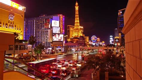 Time Lapse Traffic Night On Las Vegas Strip Stock Footage Video 2148596 ...