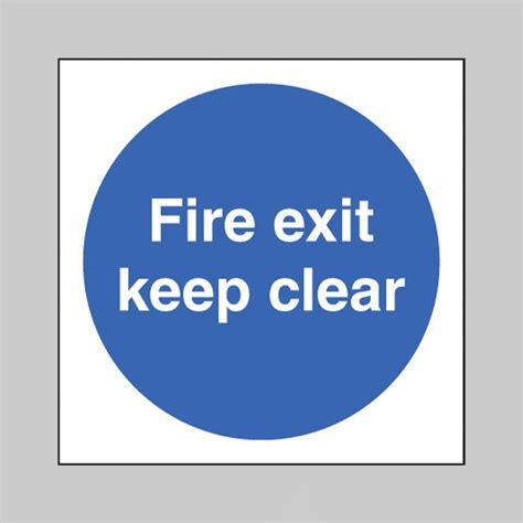 Fire Exit Keep Clear