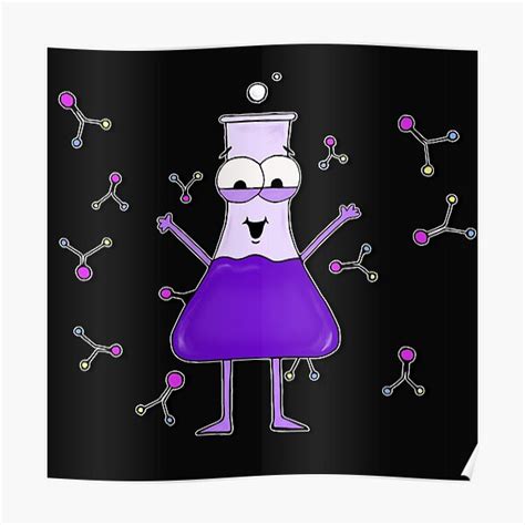 Ash The Erlenmeyer Flask Poster For Sale By Everave8 Redbubble