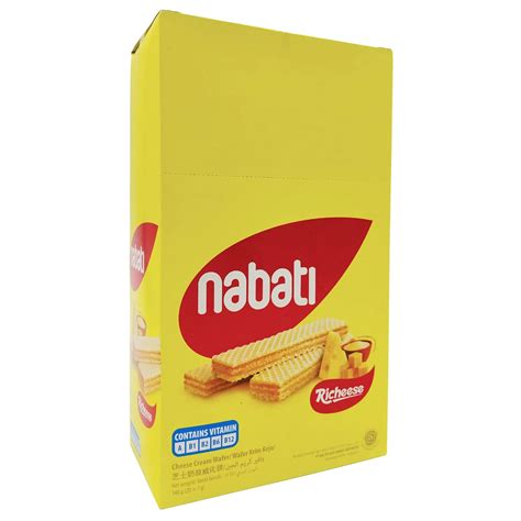 Amazon.com: Richeese Nabati Cheese Wafer snacks - 1 Box ( 20 Piece x 7g ...