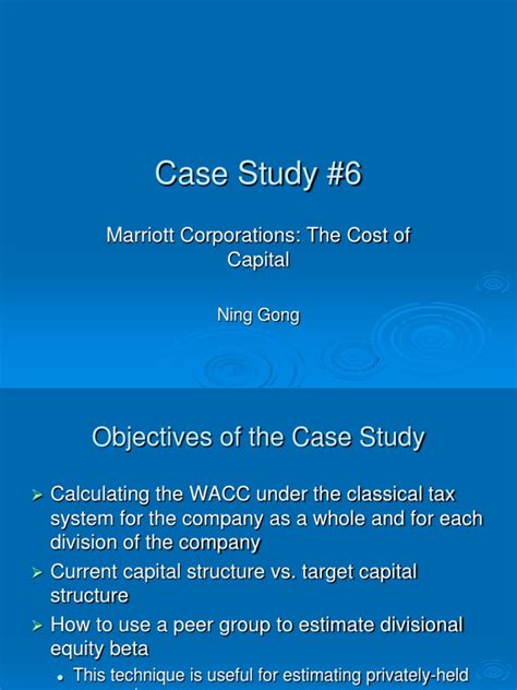 Case Study Marriott 2006 Pdf