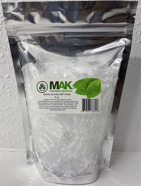 Menthol Crystals 100 Pure Organic Natural Wholesale 1 Oz 25 Lb Food Grade Makvaporz