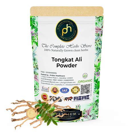 Buy Phs Organic Tongkat Ali Powder 200g Fda Gmp Iso Certified Longjack