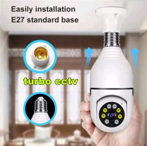 IP KAMERA CCTV BOHLAM 360 PANORAMIC BENTUK LAMPU APLIKASI V380 Lazada