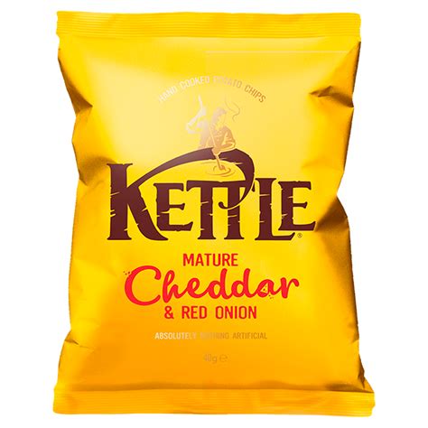 Kettle Chips Mature Cheddar Red Onion G