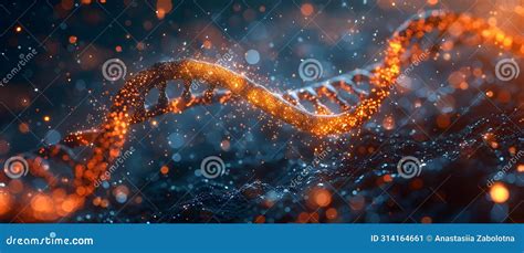 DNA Double Helix Structure In Medical Research For Genetic Engineering