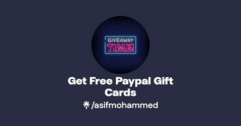 Get Free Paypal Gift Cards Linktree