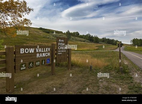 Bow Valley Ranch Entrance Table In Fish Creek Provincial Park In South