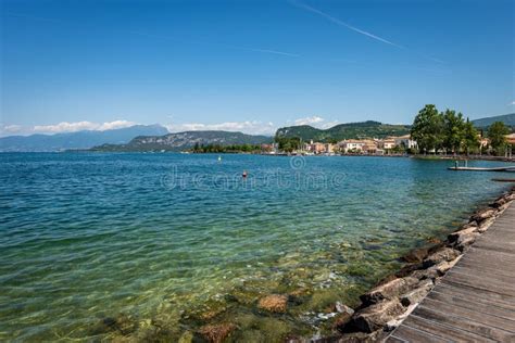 Lago Di Garda Small Bardolino Village On Lake Garda Veneto Italy