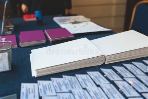 Proceso De Registro De La Tabla De Escritorio De Registro En Un Evento