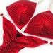 Red Crystal Bikini Competition Suit CB411 Etsy