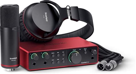 focusrite scarlett  studio  gen usb home recording bundle