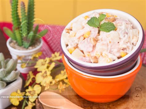 Salada de Frango Defumado Receitas de Minuto A Solução prática para