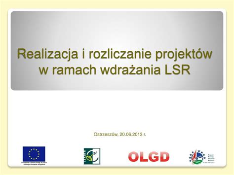 PPT Realizacja i rozliczanie projektów w ramach wdrażania LSR